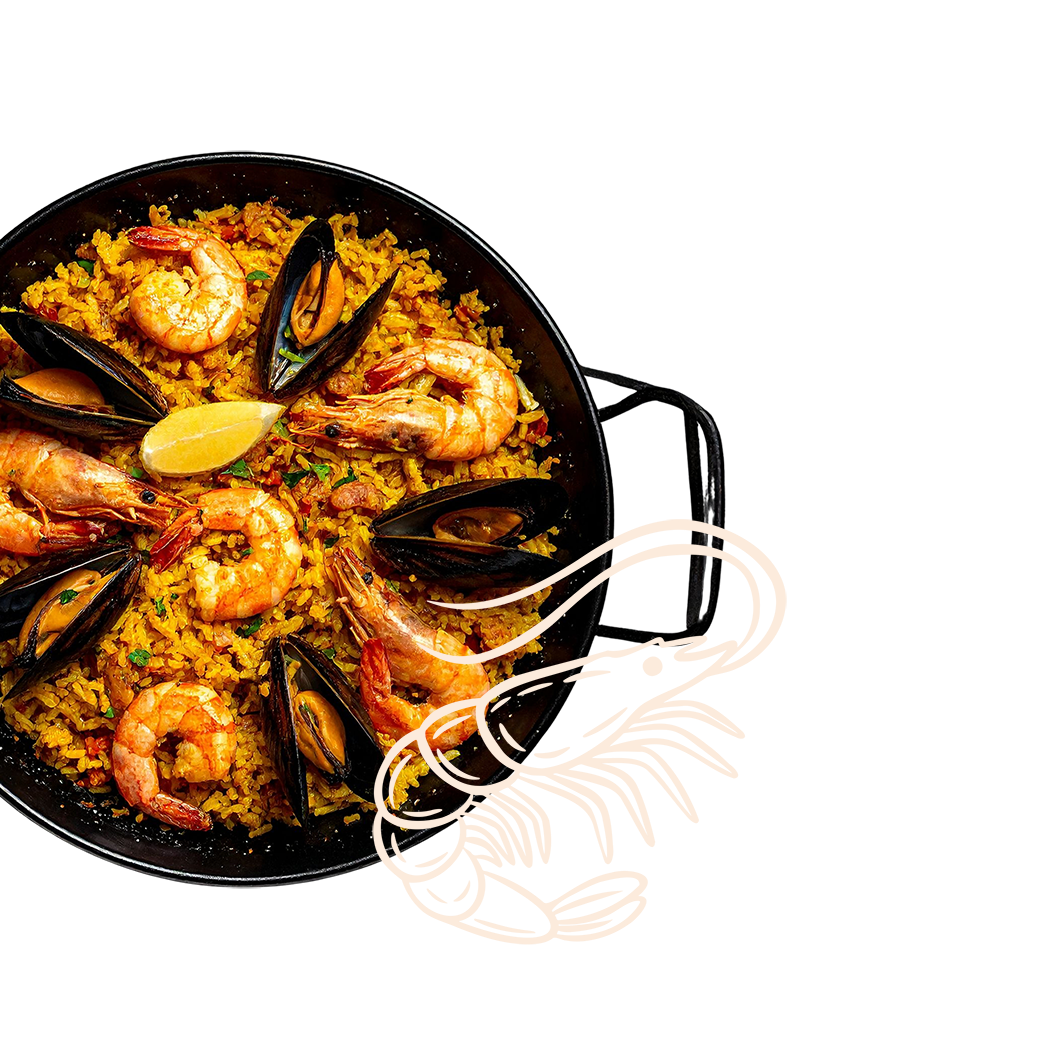 Paella illustratie